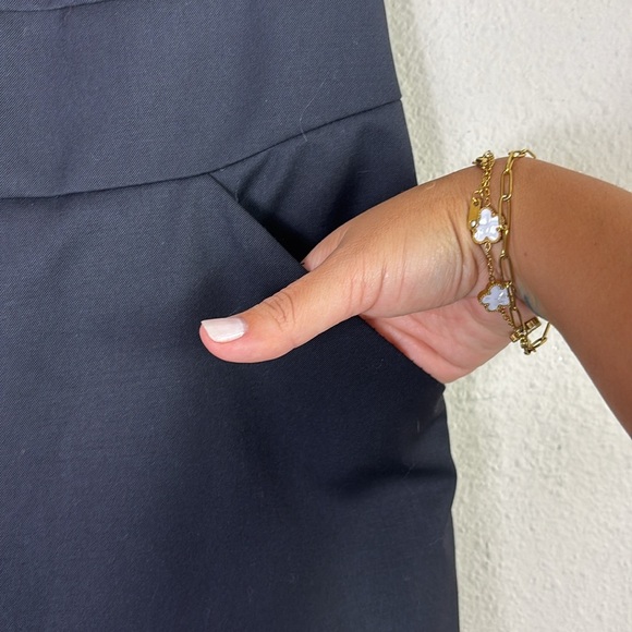 J. Crew Wool Blend Sleeveless Sheath Black Career Dress Size 6 - Picture 8 of 11